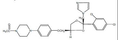 Chemical Structure (Ketoconazole Shampoo 1)