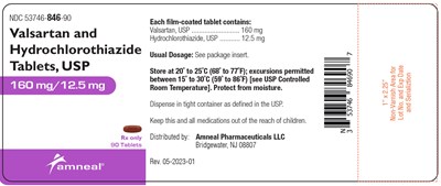 160 mg/12.5 mg Label (Valsartan And Hydrochlorothiazide Tablets Usp 8)
