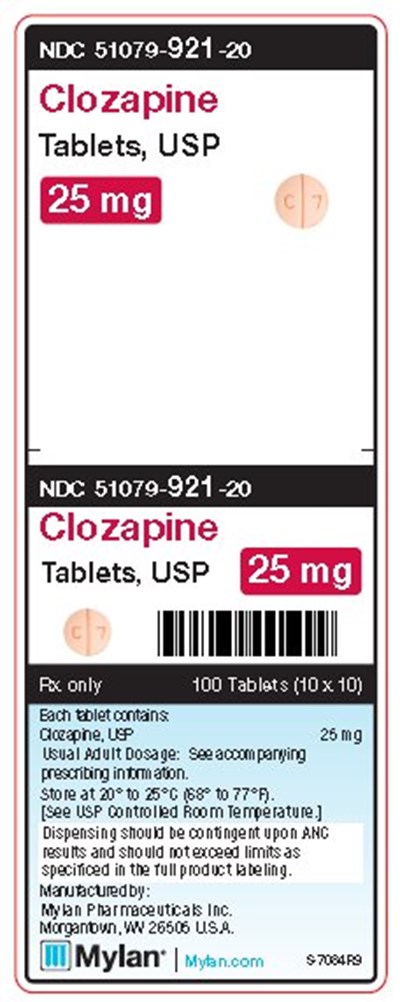 image-03.jpg Clozapine 25 mg Tablets Unit Carton Label - image 03