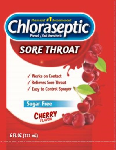 chloraseptic-spray-02.jpg Chloraseptic® Phenol/Oral Anesthetic CHERRY Flavor 6 FL OZ (177 mL) - chloraseptic spray 02