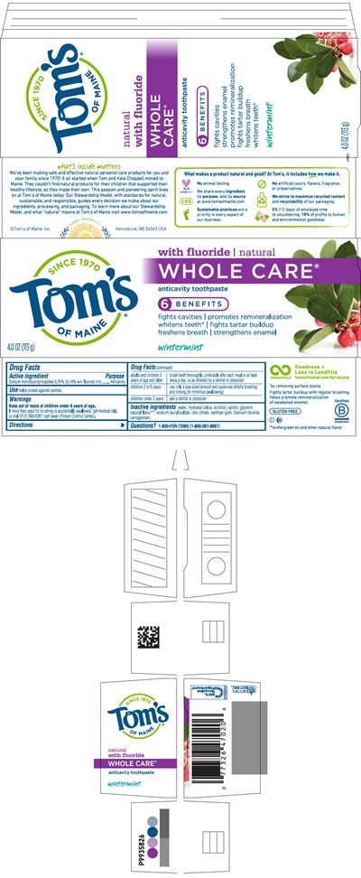 toms-01.jpg PRINCIPAL DISPLAY PANEL - 113 g Tube Carton - toms 01