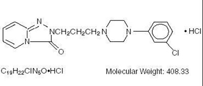 Chemical Structure Trazodone (Chemstrtrazodone)