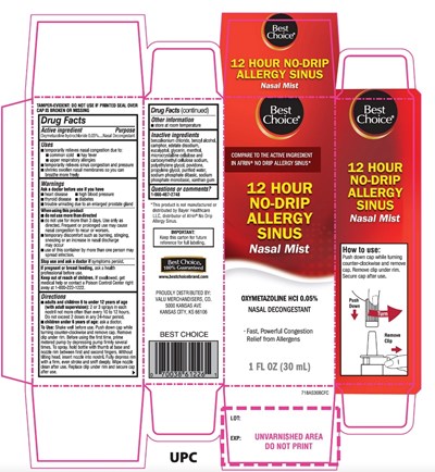 Best Choice No Drip Allergy Nasal Mist 30mL - 7J8EL nasal spray