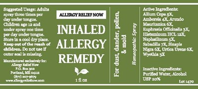Allergy Now Inhaled Allergy Remedy - Concordia LabelFinal inhaledallergy 1470