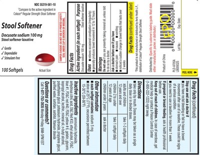 Docusate Sodium 100 mg (Docusate Sodium 2 Tone 100 mg Softgel Pur 1)