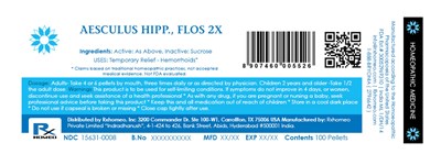 Label Pellets Fda 15631 0008