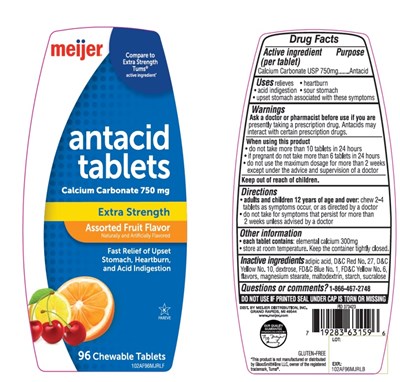 Meijer Antacid Tablets Extra Strength Assorted Fruit (Image 01)