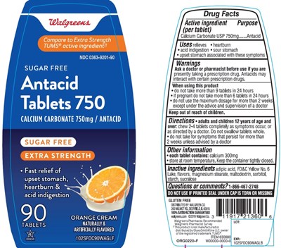 102AB96PVLFLB.jpg Walgreens Sugar Free Antacid Tablets Calcium Carbonate - 102AB96PVLFLB