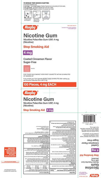 Nicotine Gum 2 mg And 4 mg Coated Cinnamon 2