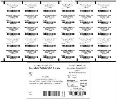 Sucralfate Tablet 1 Gram Unit Dose Label (Sucralfate Tablets 3)