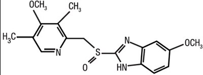 Chemical Structure - omeprazole 01