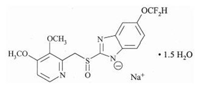 Chemical Structure - pantoprazole sodium delayed release tablets 1
