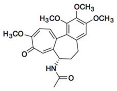 Structural Formula Of Colchicine (Image 01)