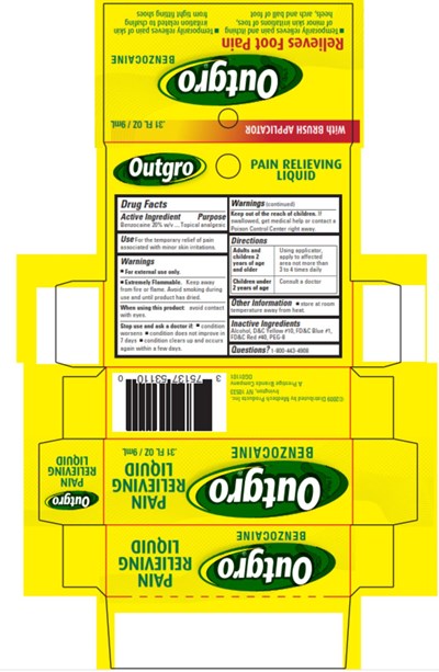 Outgrobenzocanepain Relievingliquid.31 Fl Oz/ 9 mL (Outgro 01)