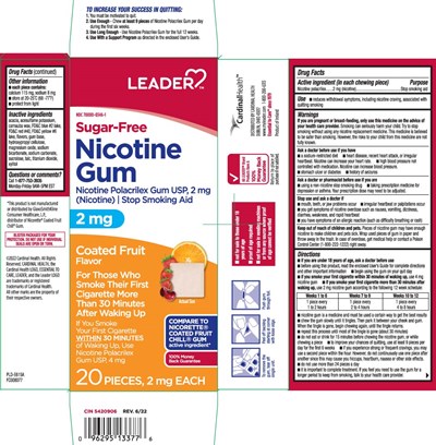 Nicotine Gum 2 mg And 4 mg Coated Fruit 1