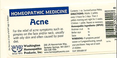 Image Of Bottle Label (Acne)