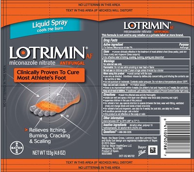 Label 133 g - Lotrimin AF 133g Liquid Spray