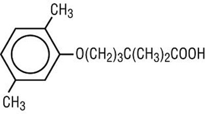 Structural formula for gemfibrozil - d709812f e958 4065 a447 c2c00ddd7677 01