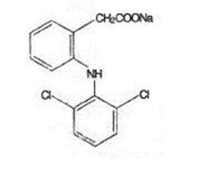 Chemical Structure - diclofenac 01