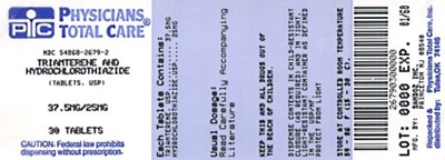 Triamterene and Hydrochlorothiazide Tablets 37.5 mg/25 mg Label - 2679