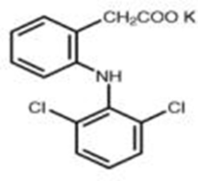 Diclofenac Potassium structural formula - cambia 01