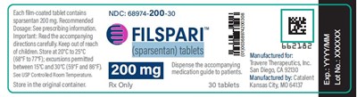filspari-200mg.jpg PRINCIPAL DISPLAY PANEL - 200 mg Tablet Label - filspari 200mg