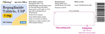 repaglinide-fig3.jpg PACKAGE LABEL-PRINCIPAL DISPLAY PANEL - 1 mg (100 Tablet Bottle) - repaglinide fig3