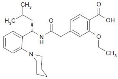 Chemical Structure - repaglinide str