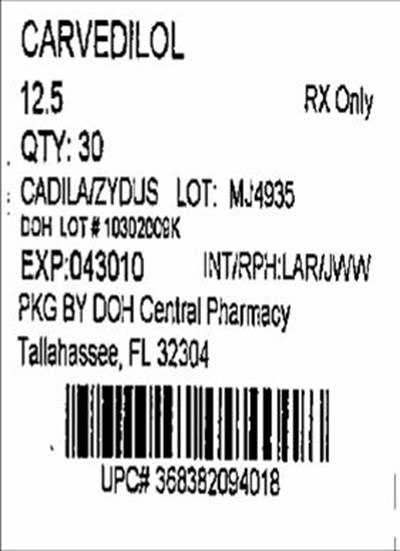 Structured Formula For Carvedilol (Carvedilol12.5mg(zydus))