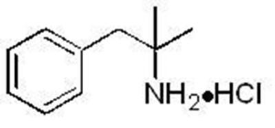 Phentermine HCl Molecular Structure (E4edc996 Figure 02)