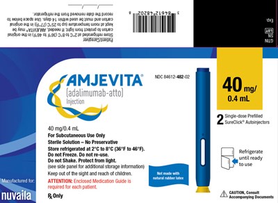 PRINCIPAL DISPLAY PANEL - 40 mg/0.4 mL Autoinjector Carton - amjevita 62