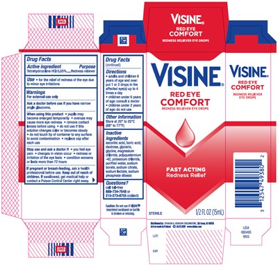 visine-01.jpg PRINCIPAL DISPLAY PANEL - 15 mL Bottle Carton - visine 01