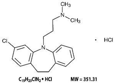chemical structure - clomipramine hcl capsules 1