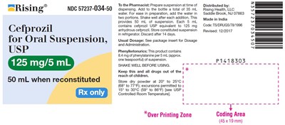 cefprozil-fig1.jpg PACKAGE LABEL-PRINCIPAL DISPLAY PANEL - 125 mg/5 mL (50 mL Bottle) - cefprozil fig1