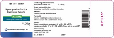 Label (Hyosc Sul 100ct)