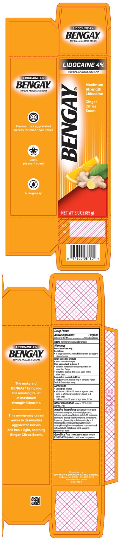 bengay-01.jpg PRINCIPAL DISPLAY PANEL - 85 g Tube Carton - bengay 01