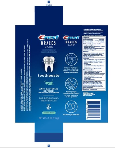 Crest Braces Care Cavity Protection Toothpaste - 69423859