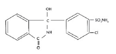 Chemical Structure - chlorthalidone 01