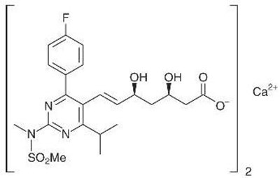 Chemical Structure - rosuvastatin aurobindo 1