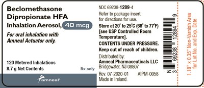 40 Mcg Label (Beclomethasone Dipropionate Hfa Inhalation Aerosol 10)