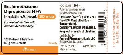 80 Mcg Label (Beclomethasone Dipropionate Hfa Inhalation Aerosol 12)