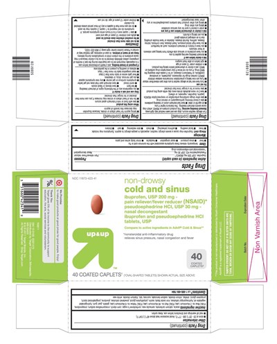 This Is The 40 Count Blister Carton Label For Target Ibuprofen And Pseudoephedrine HCl Tablets, Usp. (Ibupseudo)