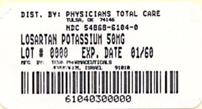 6104.jpg Losartan Potassium Tablets USP 50 mg Label - 6104