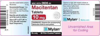 Macitentan Tablets 10 mg Bottle Label (Image 03)