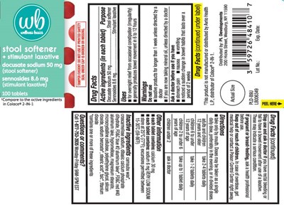 Docusate Sodium 50 mg, Sennosides 8.6 mg - stool with laxative red tablets 8 6 mg 1