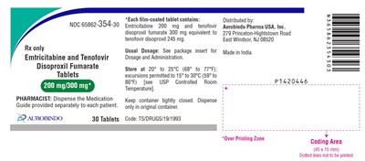 emtriteno-fig1.jpg PACKAGE LABEL-PRINCIPAL DISPLAY PANEL - 200 mg/300 mg (30 Tablet Bottle) - emtriteno fig1