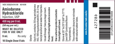 PACKAGE LABEL – PRINCIPAL DISPLAY – Amiodarone 9 mL Single Dose Tray Label - ami0c 0000 06