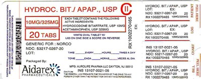 Image Description - hydrocodone bitartrate and apap usp 5