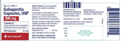 Gabapentin Capsules 300mg (100S)