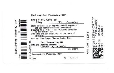 Bottle Label 25 mg (71610 0397 30)